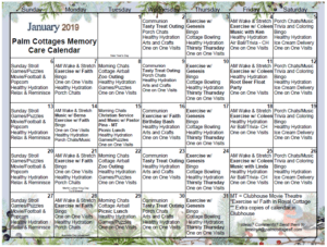 Palm Cottages - Calendar